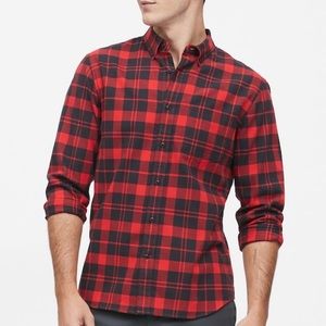 Banana Republic Untcked Slim Fit Flannel